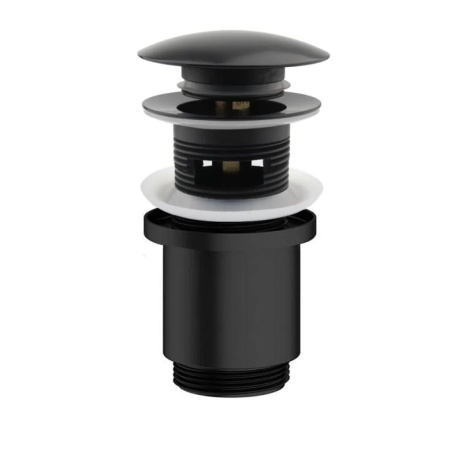 Ventil de scurgere click-clack pentru lavoar - negru