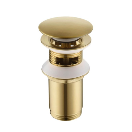 Ventil de scurgere click-clack pentru lavoar - auriu periat