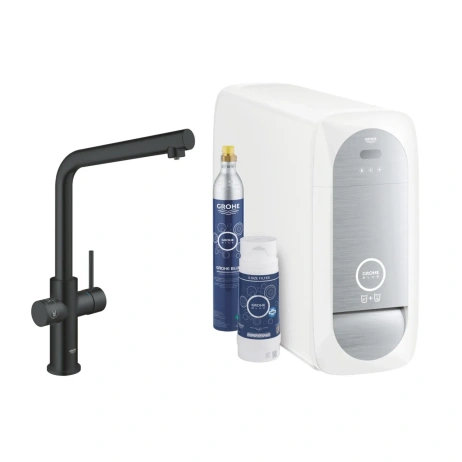 GROHE BLUE HOME TIP L STARTER KIT VELVET BLACK